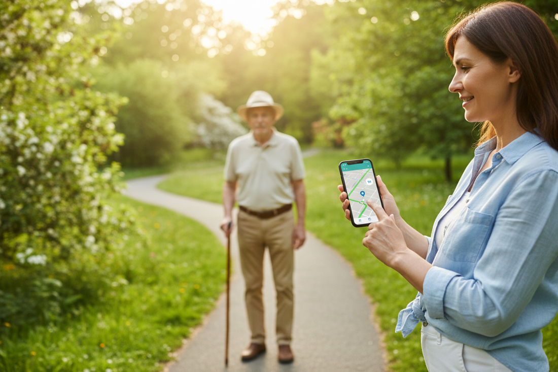 GPS tracker device for senior safety and family peace of mind