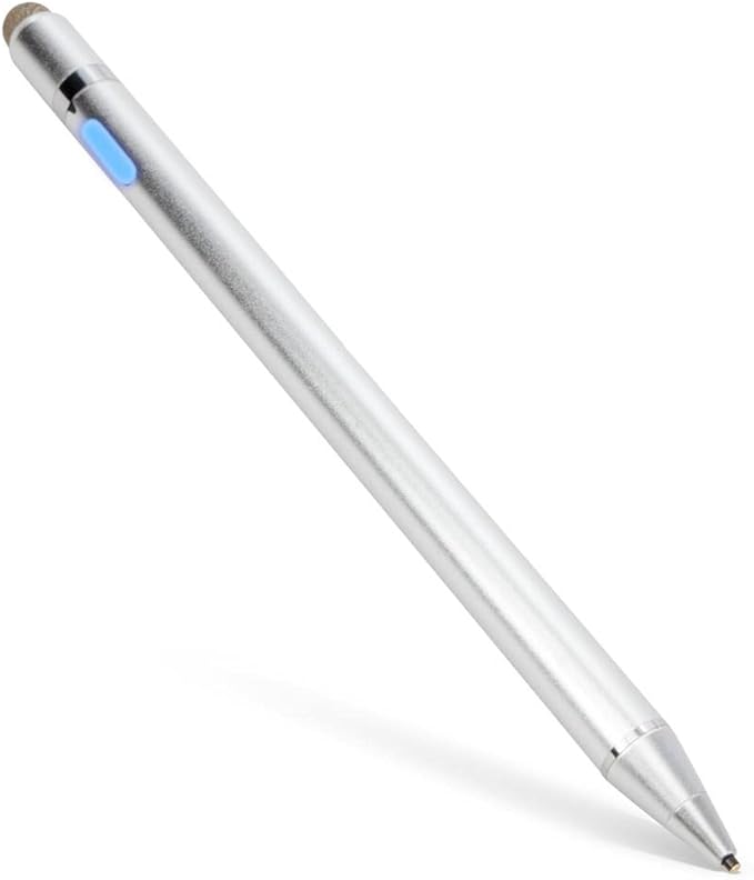 BoxWave Stylus Pen Compatible with LG gram 2-in-1 Lightweight Laptop Model 16T90R (16 in) - AccuPoint Active Stylus, Electronic Stylus with Ultra Fine Tip - Metallic Silver