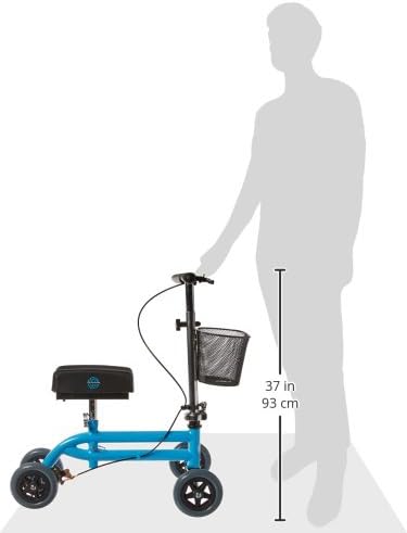 KneeRover Kids Knee Walker Child Knee Scooter for Small Adults for Foot Surgery, Broken Foot, Ankle Injuries - Lightweight Pediatric Knee Scooter for Broken Ankle (Light Blue)