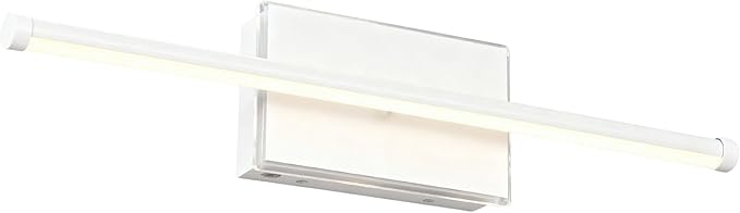 20-Inch Smart LED Vanity Light Bar | Dual Light Source (10W Main/3W Motion Sensor) | 4 Switch Modes (Incl. Night Light) | 3000K, 1040LM, CRI 90+, Dimmable, ETL (Matte White)