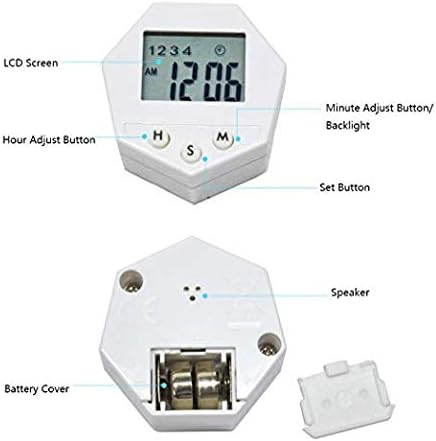 2PCS 7 Days Digital Pill Organizer with Alarm Reminder Weekly Pill Box Medicine Storage Box (Blue)