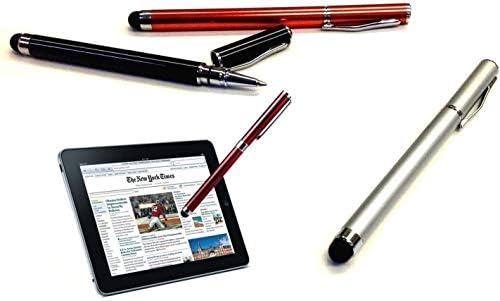 Pro Stylus Capacitive Pen Compatible with HTC Exodus 2 Upgraded Custom High Precision Touch Full Size 6 Pack! (Black)