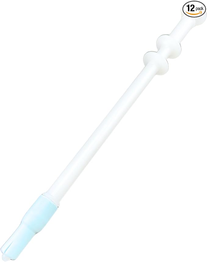 Pill Shooter for Dogs and Cats (12-PACK) – Soft Tip Pet Piller for Easy Medication Delivery | Pill Gun Dispenser Tool for Small or Large Pets | Upgraded H- Bar Design Reusable Syringe Device – Lt Blue