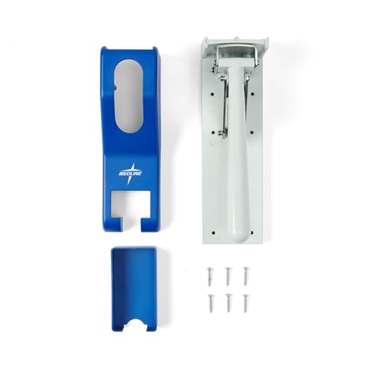 Medline Pill Crusher, 50 Pill Pouches Included, Ergonomic Design, Easily Crushes Medication Without Strain, Hygienic Cross-Contamination Protective Pouches, Blue, 1 EA