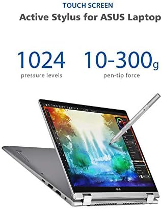 Stylus Pen for ASUS Touchscreen Devices, Active Digital Pen with Ultra-Fine Tip, 1024 Pressure Sensitivity, Palm Rejection for Precision Drawing and Writing