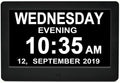 7 Inch Wall Planner, Smart Family Weekly Monthly Planner, Wall and Desk Mountable, Great for Organizing Your Rountine (Black)