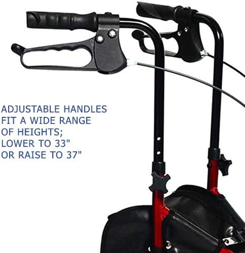 Lumex 3 Wheel Cruiser - Lightweight & Narrow Three Wheel Walkers for Seniors & Tight Spaces