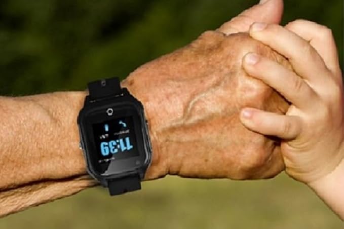 WisePath Medical Alert Watch Fall Detection Waterproof 2-Way Voice 911 Call No Monthly Fee SAW911-365