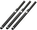 Pro Stylus Capacitive Pen Compatible with HTC Exodus 2 Upgraded Custom High Precision Touch Full Size 6 Pack! (Black)