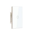20A WiFi Smart Light Switch 4.65 X 2.83 X 1.34 Inches,1-Button,2.4GHz Wi-Fi Touch Switch,Neutral Wire Required,Work with Smart Life/Tuya App and Alexa,White