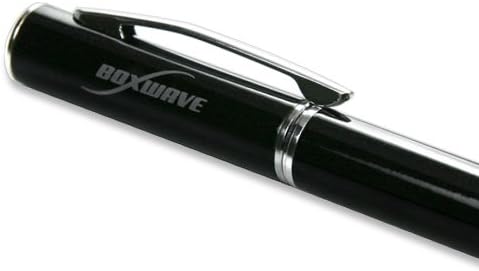 BoxWave Universal Capacitive Styra, Capacitive Stylus with Rollerball Pen - Magnet Silver, Stylus Pen for Smartphones and Tablets