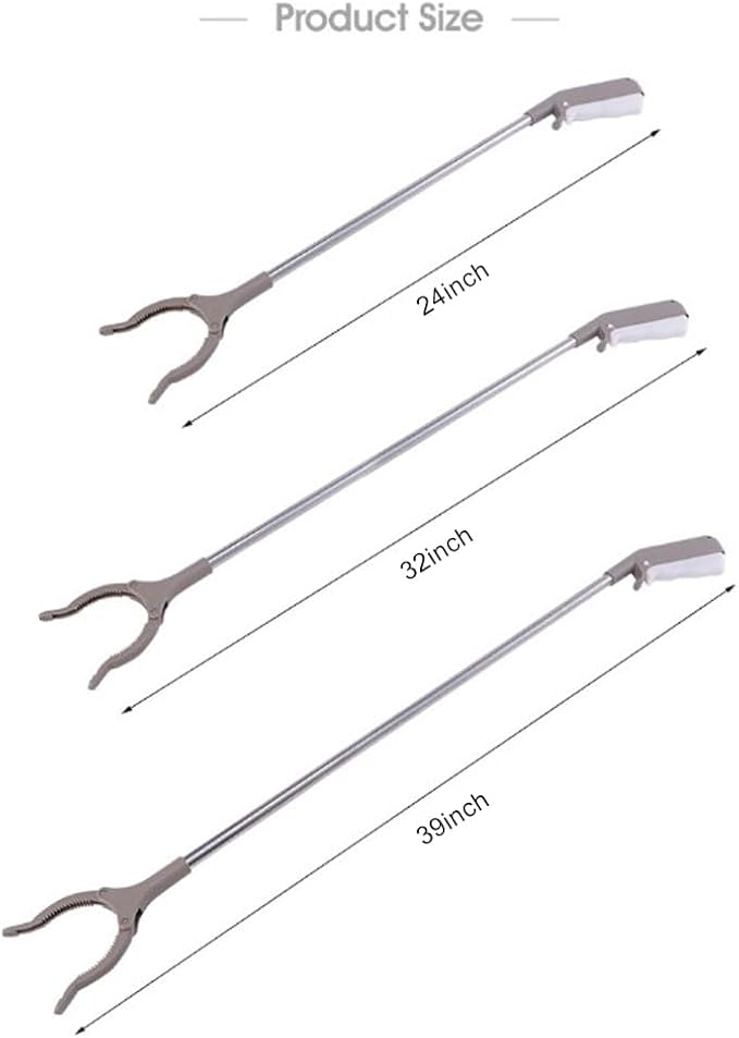 16/24/32/39in Grabber Reacher Tool Outdoor Litter Picker for Elderly Disabled,Reacher Grabber Pickup Tools Mobility Aid Reaching Assist Tool for Trash Litter Pick Up (39inch)