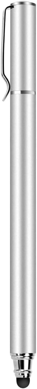 Stylus Touch Screen Pen Compatible with OnePlus 15/15R - Fiber Tip Aluminum Lightweight Silver Color