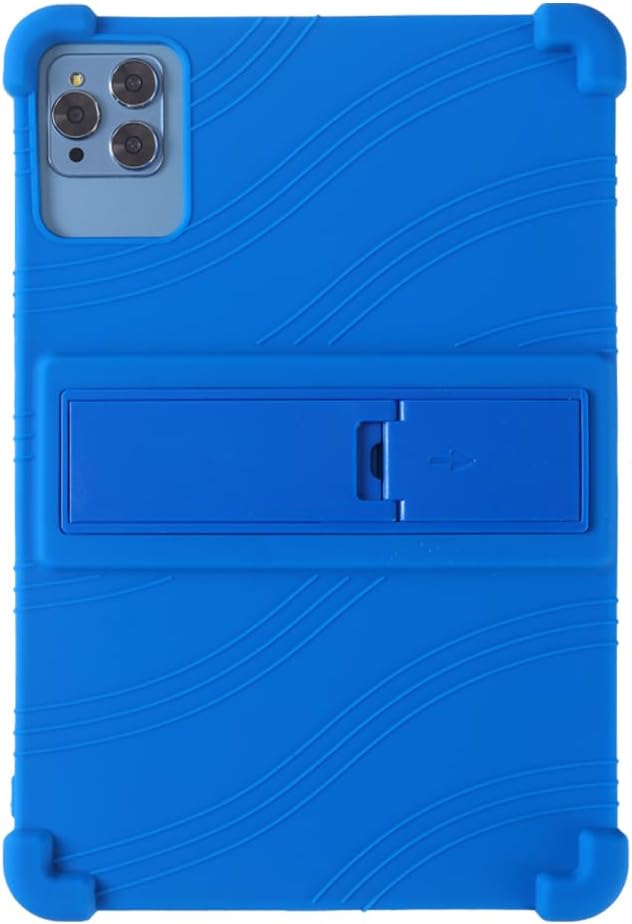 Case for Lenovo Tab M11 11 inch (TB-330FU / TB-331FC) 2024 Released - Lightweight Silicone Stand Cover Case with 1 Random Stylus (Blue)