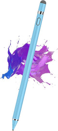 Stylus Pen for Touchscreen, Kenkor Rechargeable Digital Fine Point Active Tablet Pencil, Stylus Pen for iPhone/Android/Apple iPad Pro/Air/Mini/Samsung/Cellphone/Tablet Drawing & Writing - Blue