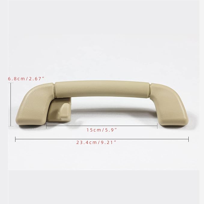 Auto Roof Pull Handle Grab Rail Grey with Hook for Toyota Camry (XV40) 2007-2011 Avalon 05-12 OEM:74610-30240 (Rear Left Handrail with Coat Hook (Flaxen) 1Pcs)