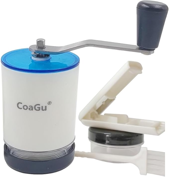 CoaGu Pill Crusher and Pulverizer - 2 Pack Pill Boxes and Cutter - Labor-Saving Grinder for Efficiently Crushing Multiple Tablets into Fine Powder