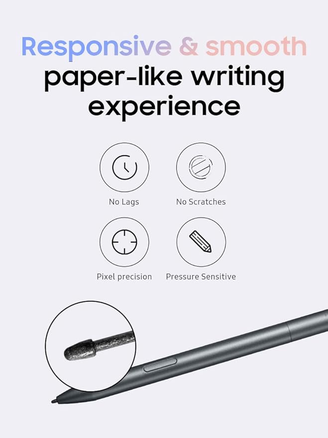 Black Protective Case for iFLYTEK Paper Tablet 8.2 Inch with 5 Pen Refills
