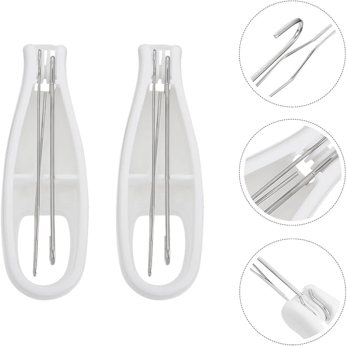 2pcs Button Hook and Zipper Pulling Tool Set, Convenient Manual Dressing Aid for Clothes Buttoning and Zipper Assistance, Suitable for Elderly and Mobility Support
