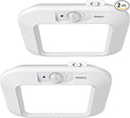 2 Pack Battery Operated Ceiling Light Motion Sensor Shower Light, Wireless Closet Lights 6000K LED Bathroom Shower Lamp, Motion Activated Ceiling Lamp for Bathroom Closet Cabinet(Battery Not Included)