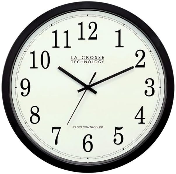 The Low Vision Store Atomic Wall Clock 14" Diameter with 1.5" Numbers