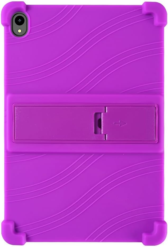 Case for onn. 11" Tablet Pro (2024 Model) - Soft Slim Lightweight Protective Silicone Stand Cover Case + 1 Random Color Stylus (Purple)