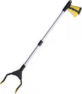 32 Inch Grabber Reache for Elderly - Mobility Aid Reaching Assist Tool - Long Reacher Grabber Pickup Tool - Heavy Duty Grabber Reacher Tool,Yellow
