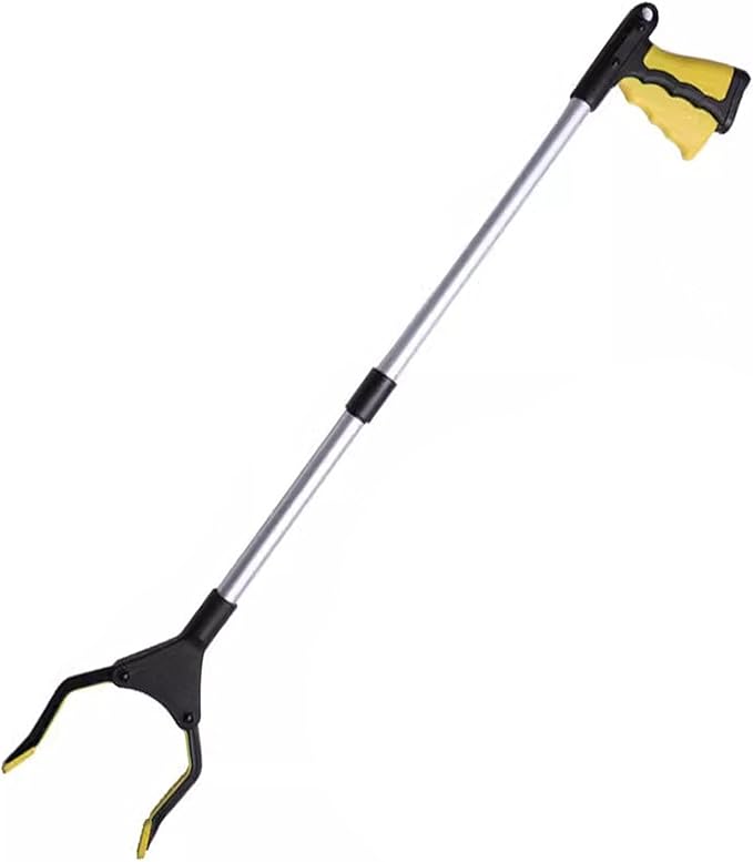 32 Inch Grabber Reache for Elderly - Mobility Aid Reaching Assist Tool - Long Reacher Grabber Pickup Tool - Heavy Duty Grabber Reacher Tool,Yellow