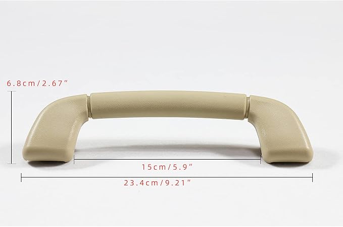 Auto Roof Pull Handle Grab Rail Grey with Hook for Toyota Camry 06-11 Avalon 05-12 OEM:74610-30240 (Front Front L=R Handrail Without Hook (Flaxen) 1Pcs)