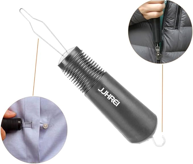 2 Pack Button Hook and Zipper Pull Helper - Dressing Button Aid Assist Tool for Arthritis Disabled Elderly - 2 in 1 Dressing Aids Tool