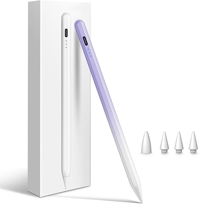 Cisteen Stylus Pen for iPad 2026-2018 with Faster Charge,Tilt Sensor Pencil Compatible with iPad 10/9/8/7/6,11th A16,Air 11/13 M2/M3/M4,Pro 11/13 M4/M5,Pro 12.9",Air 5/4/3,Mini 7/6/5