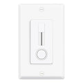 1 Pack Single Pole LED Dimmer Switch - No Neutral Wire Required, Slide Light Dimmer Switch for 150W Max LED/CFL, 600W Max Incandescent/Halogen, ETL Listed, White