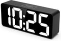 Welgo Senior Friendly Digital Alarm Clock, 7.5 Inches Large Display, Easy to Ues, Fully Range Brightness, Adjustable Volume, Convenient USB Charging Port for Bedside