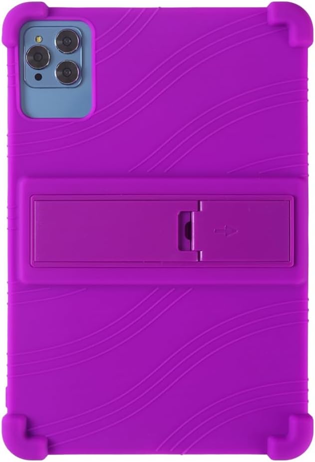 Case for Lenovo Tab M11 11 inch (TB-330FU / TB-331FC) 2024 Released - Lightweight Silicone Stand Cover Case with 1 Random Stylus (Purple)
