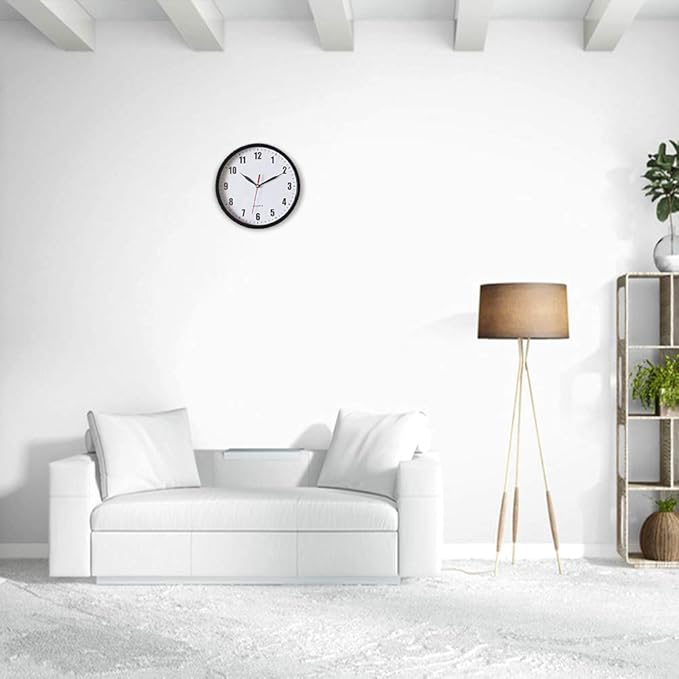 8" Silent Quartz Wall Clock Non-Ticking Digital Clock