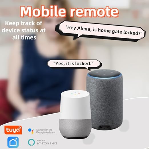 1-Pack Smart Door and Window Sensor, 2.4G WiFi Door Sensor, Tuya/Smart Life Contact Sensors for Home Security & Smart Home Automation, Compatible with Alexa Google Assistant