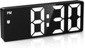Digital Clock, Alarm Clocks with 6.5' Large Display, Touch Snooze, LED Desk Clock with 4 Adjustable Brightness, 12/24H, Digital Alarm Clock with DST, Easy to Set for Home, Office, Gifts