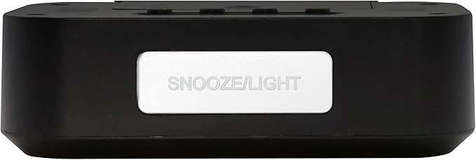 Metronic Alarm Clock, Black/White, PEQUEÑO