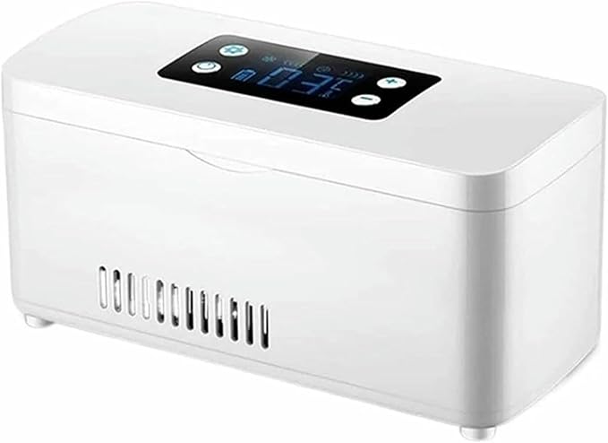 Insulin Fridge Box Fridge, Portable Travel Insulin Fridge Box Insulin Cooler Cooling Refrigerator Smart LCD Display Pill Case Insulin Cooler