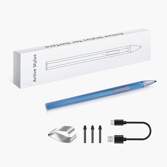 Stylus Pen for ASUS Transformer/Mini/ASUS Zenbook Flip/Pro/ASUS Vivobook Flip/Pro/Duo/ASUS Notebook, Rechargeable MPP 2.0 Tilt Active Pen with 4096 Pressure Sensitivity, Palm Rejection, Blue