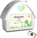 Kids Alarm Clock with 4.3'' HD Digital Screen, Calendar Countdown Ambient Lighting White Noise Remote Control Function Perfect for Kids