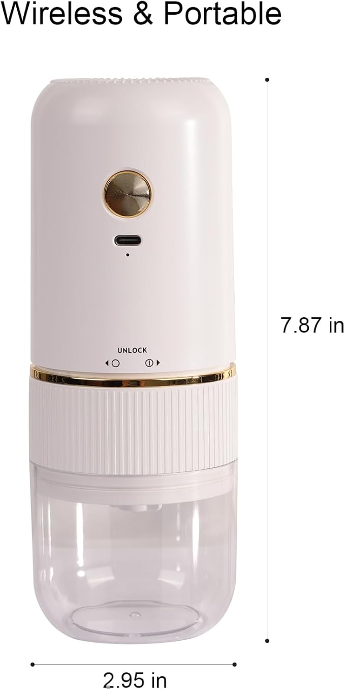 Electric Pill Crusher,Electric Pill Grinder,Easy Fine Powder Adjustable Coarse to Fine Grind, Portable Cordless Ceramic Grinder