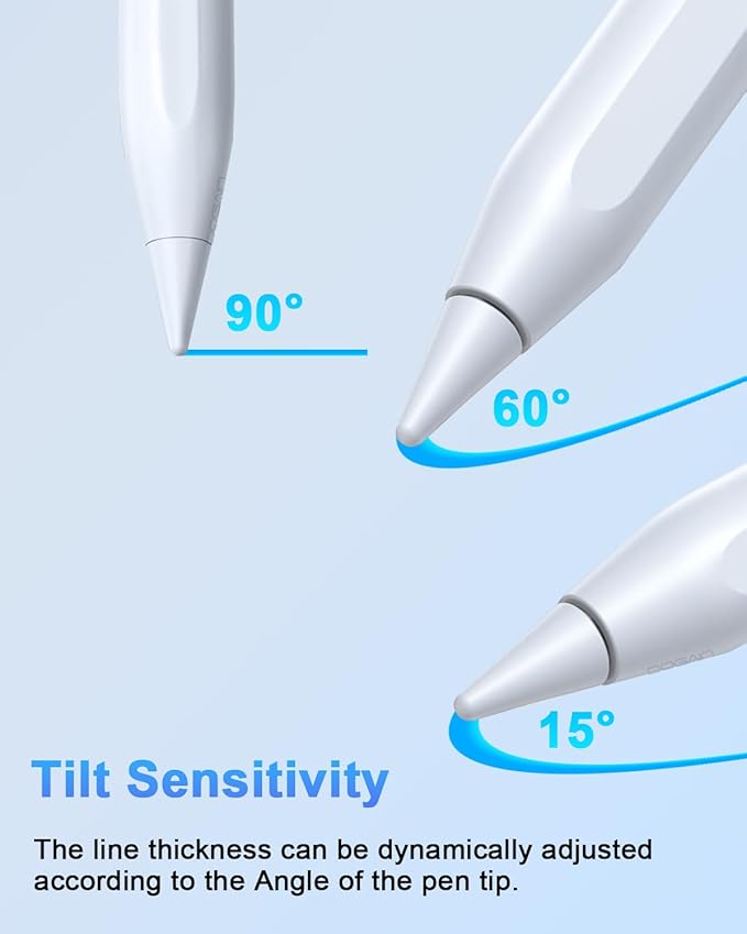 Stylus Pen for iPad - Type-c Charging Pencil for ipad Palm Rejection Active Pen Compatible with (2018-2026) Apple iPad 6/7/8/9/10/11(A16), Air 3/4/5/M2/M3, Mini 5/6, Pro 11"/12.9"/M4 (Gradient Purple)