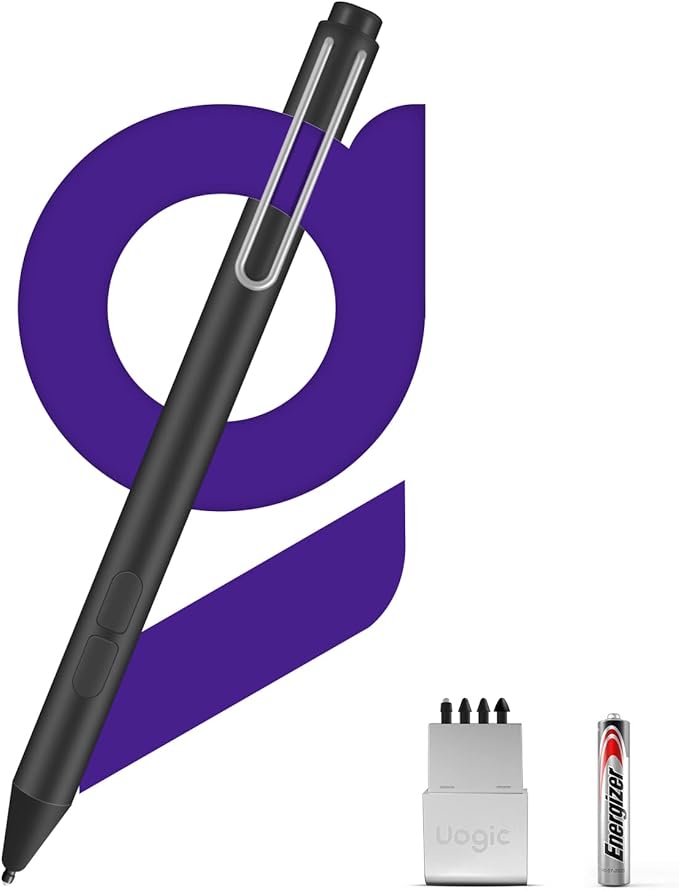 Uogic Pen for Microsoft Surface, 4096 Pressure Sensitivity Palm Rejection Stylus, for Surface Pro (6th/7th/7+/8th/9th/10th/X Gen), Surface Go (1st/2nd/3rd Gen), Surface Book (1st/2nd/3rd Gen)