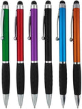Stylus Pens -2 in1 Capactive Touch Screen with Ballpoint Writing Pen Sensitive Stylus Tip for Your iPad iPhone Samsung Galaxy & All Smart Devices -Metallic Barrel - Assorted Colors Comfy Grips,6 Pack