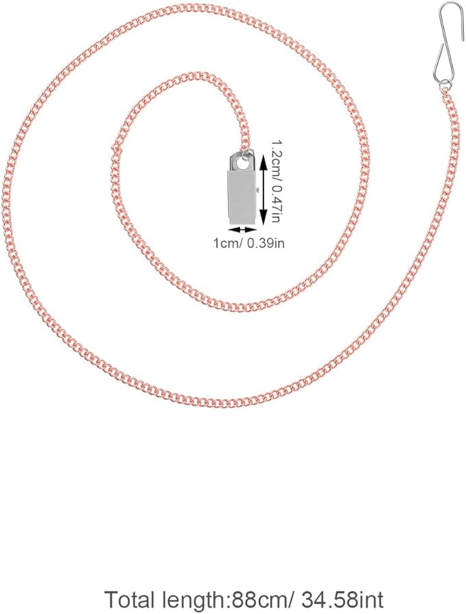 2pcs Zipper Helper Pulls for Dresses and Boots, Detachable Metal Chain Zipper Aid Tool with Button Hook for Seniors and Pregnant Women Daily Dressing Assistance