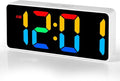 Small Digital Alarm Clock for Bederoom, Large Big Numbers Display with Brightness Dimmer,Dual Alarm, Snooze,12/24Hr,Adjustable Volume Loud Bedside Alarm Clock for Kids Teens Boys Girls (White)