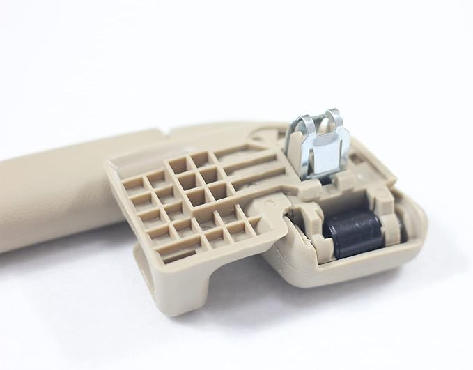 Auto Roof Pull Handle Grab Rail Grey with Hook for Toyota Camry (XV40) 2007-2011 Avalon 05-12 OEM:74610-30240 (Rear Left Handrail with Coat Hook(Beige) 1Pcs)