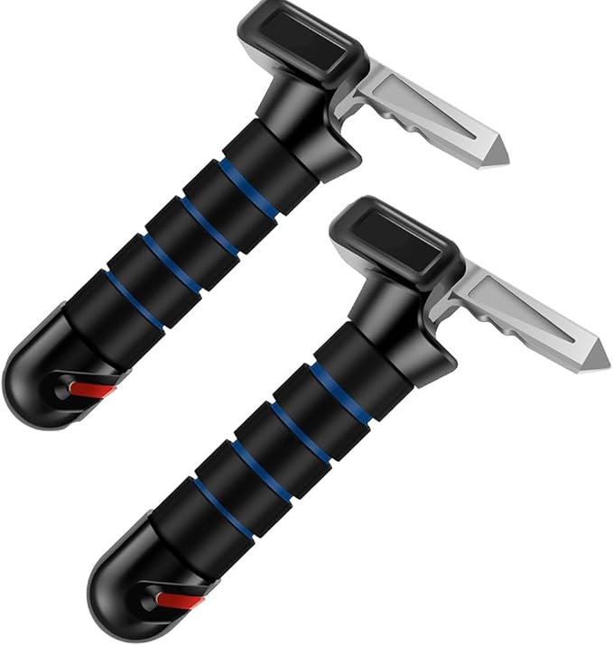 2 Pack Car Door Handle for Elderly, Car Handle Assist Support Handle 3 in 1 Multifunction Handle Car Door Latch Handle for Seniors and Handicapped(Color:Blue)