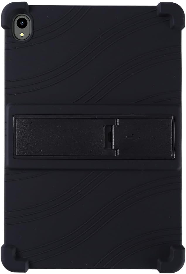 Case for onn. 11" Tablet Pro (2024 Model) - Soft Slim Lightweight Protective Silicone Stand Cover Case + 1 Random Color Stylus (Black)